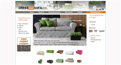Desktop Screenshot of dressyoursofa.com
